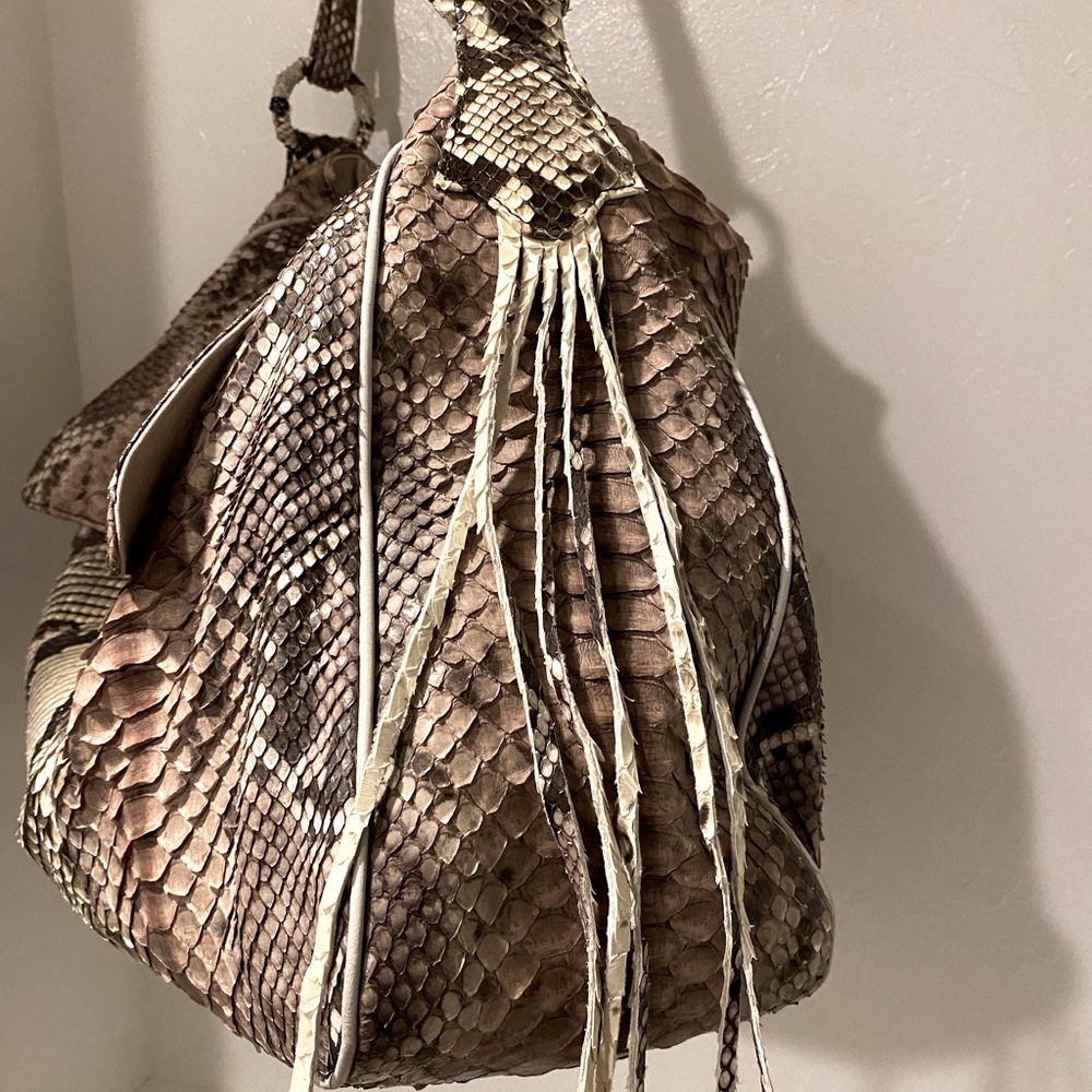 Custom Nwot Python Handbag - Beverly Hills - image 3